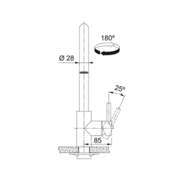 Franke Mitigeur Cuisine Kubus Douchette Double-jets Inox 474733 -Bain Salle Produit Magasin kubus 474733 mitigeur a douchette double jets inox 3