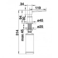 Blanco Distributeur De Savon Lato, 525808 Chromé 300 Ml 7 Blanco Distributeur De Savon Lato, 525808 Chromé 300 Ml -Bain Salle Produit Magasin lato 525808 chrome 2