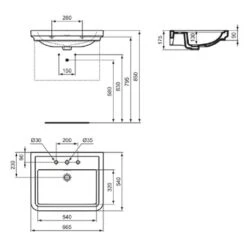 Ideal Standard Lavabo Calla 3 Trous 66,5x54 Cm 13 Ideal Standard Lavabo Calla 3 Trous 66,5x54 Cm -Bain Salle Produit Magasin lavabo calla 3 trous 665x54 6