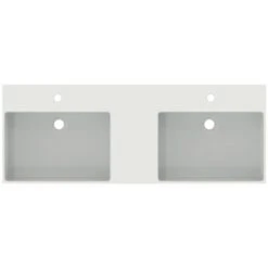 Ideal Standard Lavabo Double Vasque Extra 120x45 Cm Blanc Brillant -Bain Salle Produit Magasin lavabo double vasque blanc brillant 120x45 cm extra 5
