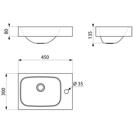 Lavabo LAVANDO Ø35 Mm à Droite 121370 4 Lavabo LAVANDO Ø35 Mm à Droite 121370 – Image 2