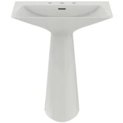 Ideal Standard Lavabo Monobloc Tipo-Z 3 Trous Blanc Brillant -Bain Salle Produit Magasin lavabo monobloc 3 trous de robinetterie blanc brillant tipo z 2