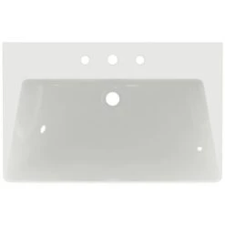Ideal Standard Lavabo Monobloc Tipo-Z 3 Trous Blanc Brillant -Bain Salle Produit Magasin lavabo monobloc 3 trous de robinetterie blanc brillant tipo z 4