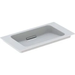 Geberit Lavabo ONE 75 Cm, Trop-plein Dissimulé Cache Chromé Brillant -Bain Salle Produit Magasin lavabo one 500391011 75 cm trop plein dissimule cache chrome brillant 3