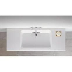 Geberit Lavabo ONE 120 Cm, Sans Trop-plein Cache Chromé Brillant -Bain Salle Produit Magasin lavabo one 500392011 120 cm sans trop plein cache chrome brillant 5