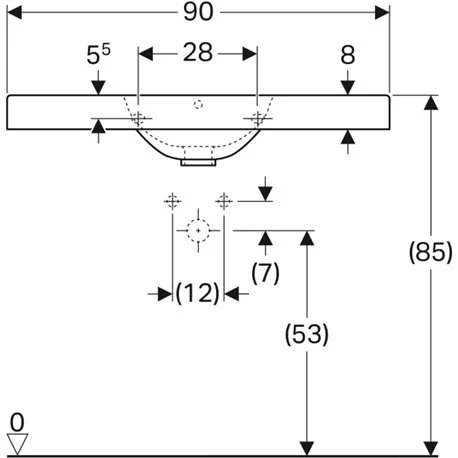 Geberit Lavabo Preciosa II 90 Cm Avec Trop Plein 3 Geberit Lavabo Preciosa II 90 Cm Avec Trop Plein