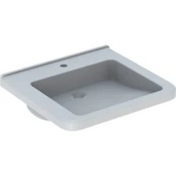 Geberit Lavabo Renova Comfort Square 60 Cm 1 Trou Percé, Sans Trop-plein -Bain Salle Produit Magasin lavabo renova comfort square 128662000 60 cm 1 trou perce sans trop plein 3
