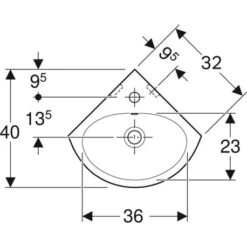 Geberit Lave-mains Bastia 45,5 Cm Avec Trop-plein -Bain Salle Produit Magasin lave mains bastia 455 cm avec trop plein 2