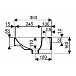 Geberit Lave-mains Smyle Square 45 Cm -Bain Salle Produit Magasin lave mains de 45 jam 00108600000 3
