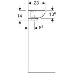Geberit Lave-mains Linéa 50 Cm Avec Trop-plein -Bain Salle Produit Magasin lave mains linea 50 cm avec trop plein 3