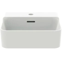 Ideal Standard Lave-mains Conca 40x30 Cm Avec Trop-plein Et Trou De Robinetterie Soie Blanche -Bain Salle Produit Magasin lave mains t3695v1 avec trop plein avec trou soie blanche 2