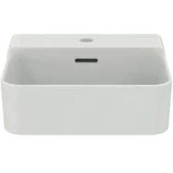 Ideal Standard Lave-mains Rectifié Conca 40x35 Cm Avec Trop-plein Et Trou De Robinetterie Blanc Brillant -Bain Salle Produit Magasin lave mains t387601 avec trop plein avec trou blanc brillant 2