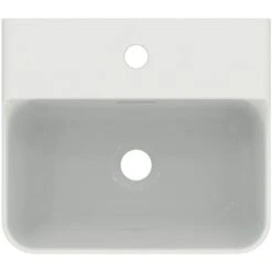 Ideal Standard Lave-mains Rectifié Conca 40x35 Cm Avec Trop-plein Et Trou De Robinetterie Blanc Brillant -Bain Salle Produit Magasin lave mains t387601 avec trop plein avec trou blanc brillant 3