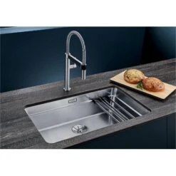 Blanco Lot De 2 Rails 234164 Etagon Inox 386,5x60 Mm -Bain Salle Produit Magasin lot de 2 rails etagon 234164 inox 4