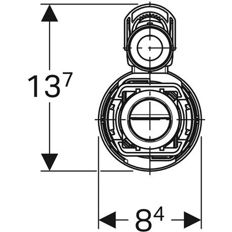 Geberit Mecanisme WC Complet Type 290-380 Double Touche Alimentation Latérale 4 Geberit Mecanisme WC Complet Type 290-380 Double Touche Alimentation Latérale – Image 2
