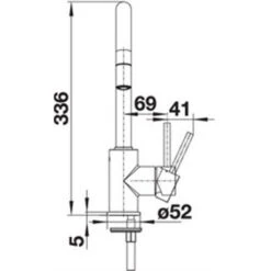 Blanco Mitigeur Cuisine Mida-S 521454 Chromé -Bain Salle Produit Magasin mida s 521454 chrome silgranit 2