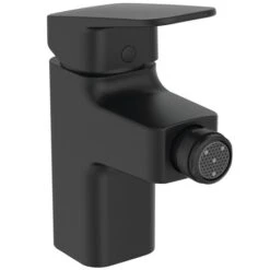 Ideal Standard Mitigeur Bidet Ceraplan Noir Mat Avec Tirette Et Vidage Bonde Métal