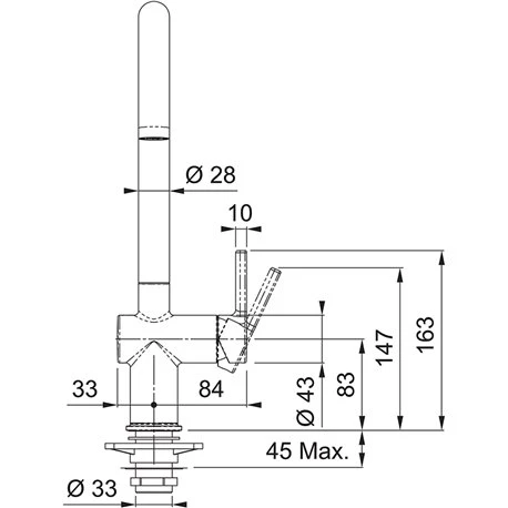 Franke Mitigeur Cuisine Active J à Bec Blanc Mat 056556 6 Franke Mitigeur Cuisine Active J à Bec Blanc Mat 056556 – Image 4