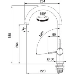 Franke Mitigeur Cuisine Active J à Bec Blanc Mat 056556 11 Franke Mitigeur Cuisine Active J à Bec Blanc Mat 056556 -Bain Salle Produit Magasin mitigeur cuisine active j a bec blanc mat 4