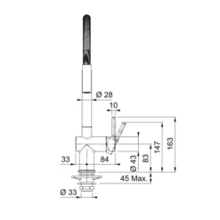 Mitigeur Cuisine Active Semi Pro à Douchette Noir Mat 056648 -Bain Salle Produit Magasin mitigeur cuisine active semi pro a douchette noir mat 056648 4