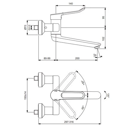 Mitigeur Cuisine Okyris Pro H 197 Mm Raccords Stop/purge Poignée Ajourée 4 Mitigeur Cuisine Okyris Pro H 197 Mm Raccords Stop/purge Poignée Ajourée – Image 2
