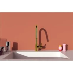 Ideal Standard Mitigeur De Cuisine Gusto Douchette Extractible 2 Jets Or Brossé -Bain Salle Produit Magasin mitigeur de cuisine gusto douchette extractible 2 jets or brosse 3