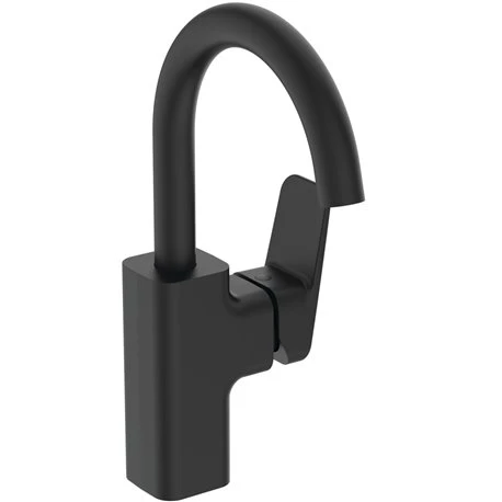 Ideal Standard Mitigeur Lavabo Ceraplan Col De Cygne Noir Mat Sans Tirette Ni Vidage 3 Ideal Standard Mitigeur Lavabo Ceraplan Col De Cygne Noir Mat Sans Tirette Ni Vidage