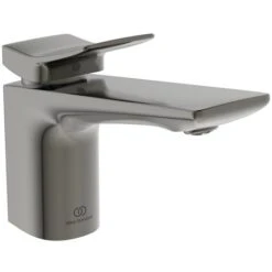 Ideal Standard Mitigeur Lavabo Conca Gris Magnétique Avec Tirette Et Vidage Bonde Métal