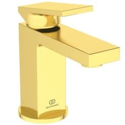 Ideal Standard Mitigeur Lavabo Extra Piccolo Or Brossé Sans Tirette Ni Vidage