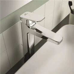 Ideal Standard Mitigeur Lavabo Réhaussé Blue Start Ceraplan Avec Tirette Et Vidage H 321 Mm -Bain Salle Produit Magasin mitigeur lavabo rehausse blue start ceraplan avec tirette et vidage h 321 mm 4