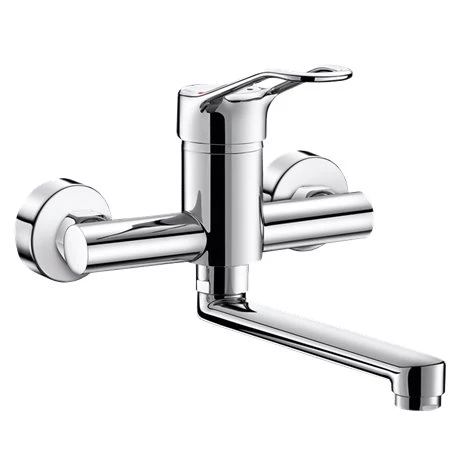 Mitigeur Mécanique Monocommande Mural 2455S Securitouch à Cartouche Classique, L. 200 Mm, Manette Ajourée, Raccords Standards 3 Mitigeur Mécanique Monocommande Mural 2455S Securitouch à Cartouche Classique, L. 200 Mm, Manette Ajourée, Raccords Standards