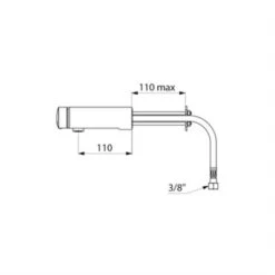 Mitigeur Temporisé 794150 Tempomix 3 Traversée De Cloison L. 110 Mm Sans Robinet D'arrêt -Bain Salle Produit Magasin mitigeur temporise 794150 tempomix 3 traversee de cloison l 110 mm sans robinet d arret 4