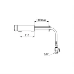 Mitigeur Temporisé 794160 Tempomix 3 Traversée De Cloison L. 110 Mm Avec Robinets D'arrêt -Bain Salle Produit Magasin mitigeur temporise 794160 tempomix 3 traversee de cloison l 110 mm avec robinets d arret 4