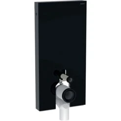 Geberit Panneau Sanitaire Monolith Plus WC Au Sol Verre Noir/aluminium Chromé Noir 101 Cm -Bain Salle Produit Magasin monolith 1010 mm 131002tg5 geberit verre sable 2