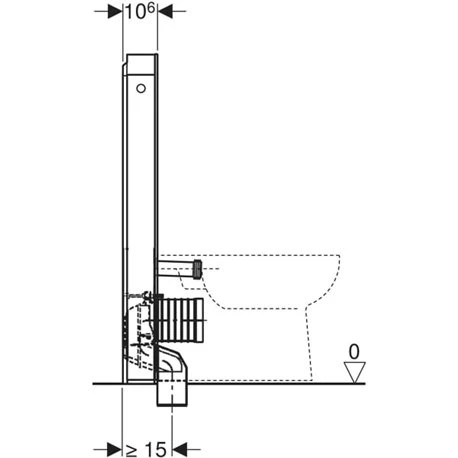 Geberit Panneau Sanitaire Monolith WC Au Sol Grès Céramique Aspect Béton/aluminium 101 Cm 4 Geberit Panneau Sanitaire Monolith WC Au Sol Grès Céramique Aspect Béton/aluminium 101 Cm – Image 2