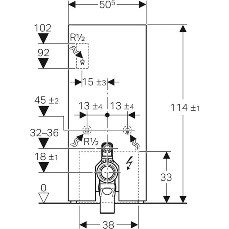 Geberit Panneau Sanitaire Monolith Plus WC Au Sol Verre Gris Velouté/aluminium Chromé Noir 114 Cm 4 Geberit Panneau Sanitaire Monolith Plus WC Au Sol Verre Gris Velouté/aluminium Chromé Noir 114 Cm – Image 2