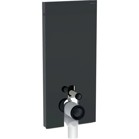 Geberit Panneau Sanitaire Monolith Plus WC Au Sol Verre Gris Velouté/aluminium Chromé Noir 114 Cm 5 Geberit Panneau Sanitaire Monolith Plus WC Au Sol Verre Gris Velouté/aluminium Chromé Noir 114 Cm – Image 3