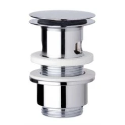 Bonde Lavabo En Laiton Clapet Rond Clic-clac Avec Trop-plein