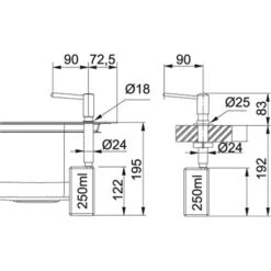 Franke Distributeur De Savon Novita 038260 Chrome 7 Franke Distributeur De Savon Novita 038260 Chrome -Bain Salle Produit Magasin novita distributeur de savon pour evier 038260 finition chrome 2