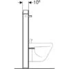 Geberit Panneau Sanitaire Bidet Monolith Verre Noir/ Aluminium Chromé Noir -Bain Salle Produit Magasin panneau sanitaire monolith 131030tg5 verre sable