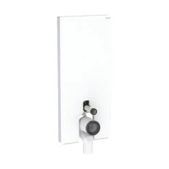 Geberit Panneau Sanitaire Monolith WC Sol Verre Blanc / Aluminium 114 Cm