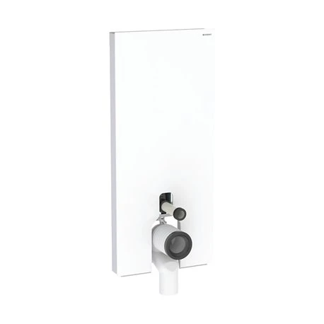Geberit Panneau Sanitaire Monolith WC Sol Verre Blanc / Aluminium 114 Cm 3 Geberit Panneau Sanitaire Monolith WC Sol Verre Blanc / Aluminium 114 Cm