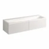 Geberit Lavabo Xeno² 160 Cm 2 Trous Percés Robinetterie -Bain Salle Produit Magasin plan de toilette xeno keramag design 427161016 de 160