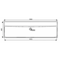 Geberit Lavabo Xeno² 160 Cm 2 Trous Percés Robinetterie -Bain Salle Produit Magasin plan de toilette xeno keramag design 427161016 de 160 3