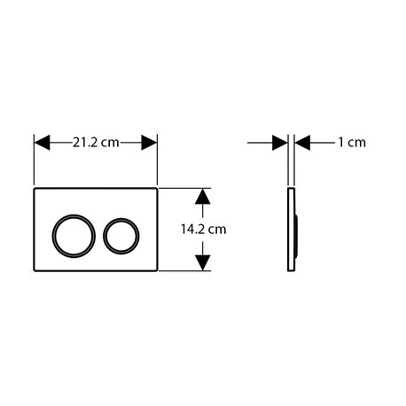 Geberit Plaque De Déclenchement Omega20 Noir Anneaux Noir Mat 4 Geberit Plaque De Déclenchement Omega20 Noir Anneaux Noir Mat – Image 2
