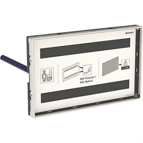 Geberit Plaque De Fermeture Omega à Fleur De Paroi, Cadre Visible Personnalisable 3 Geberit Plaque De Fermeture Omega à Fleur De Paroi, Cadre Visible Personnalisable