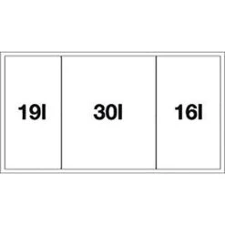 Blanco Poubelle Sous évier Flexon II Low 80/3, 3 Bacs 19+30+16 Litres -Bain Salle Produit Magasin poubelle flexon ii 80 3 525221 noir 3