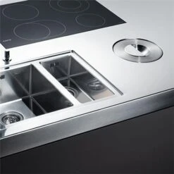 Blanco Poubelle Cuisine Solon 1 Bac 7 Litres -Bain Salle Produit Magasin poubelle solon 512471 inox 6