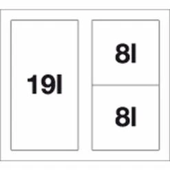 Blanco Poubelle Sous évier Flexon II Low 50/3 3 Bacs 19 + 8 + 8 Litres -Bain Salle Produit Magasin poubelle sous evier flexon ii low 50 3 3 bacs 19 8 8 litres 2