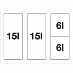 Blanco Poubelle Sous évier Flexon II Low 60/4 4 Bacs 15 + 15 + 6 + 6 Litres -Bain Salle Produit Magasin poubelle sous evier flexon ii low xl 60 3 3 bacs 30 8 8 litres 3